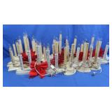 Lot of 3&5 Light Christmas Candleirs