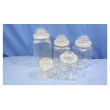 Glass Canister Jar Set(5)