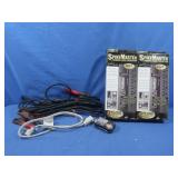 2 NIB Computer Surge Protectors,Jumper Cables,3