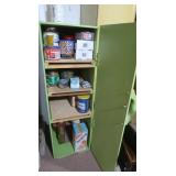 High Wooden Cabinets w/contents 42"H