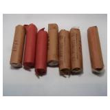 7 Rolls Wheat Pennies-unsearched