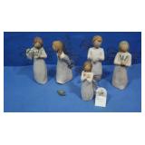 5 Willow Tree Angel Figures