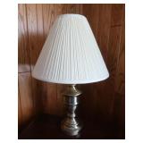 Lamp w/Brushed Nickel Base 28"H