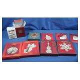 7 Lenox Christmas Ornaments