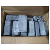 Lot of 1 lb Lead Bars
