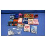 Tin w/Various Decks of Cards incl Coca-Cola&Dice