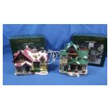 2 Copperfiled Keepsake,Porcelain Lighted House