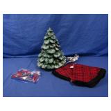 Ceramic Christmas Tree,Base&Skirt