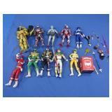 Lot of Vintage Power Rangers Toys