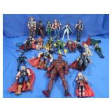 Large Lot Marvel Thor related Action Figures