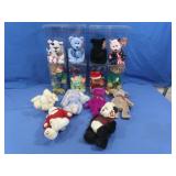 14 TY Stuffed Animals,Some in Plastic Boxes