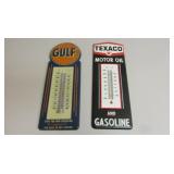 Texaco&Gulf Oil Thermometers(Repos)