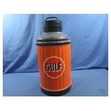 Antique 5 gal. Fuel Can Painted in Gulf Oil Color