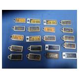 20 Vintage Key Chain License Plates