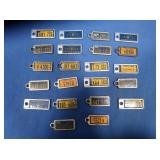 22 Vintage Key Chain License Plates
