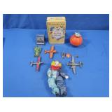 Vintage Toys-2 Metal Tootsie Planes,Piper