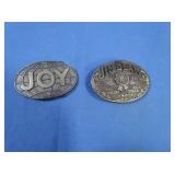 Jim Beam&Joy Manuf. Belt Buckles