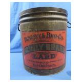 Vintage Dunlevy &Bro. Co Lard Tin 14Hx12"W