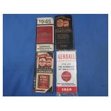 4 Vintage Kendall Refining Pocket Diarys