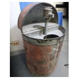 Antique United Oil Co. Pittsburgh Oil  Drum&Pump