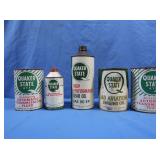 Vintage Quaker State Cans