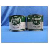 2 Partial Cans Quaker State Lubricant