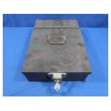 Heavy Fire Resistant Lock Box w/Key