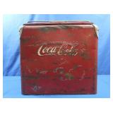 Vintage Red Coca Cola w/Lift out Tray 18x13x19"