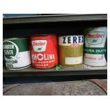 4-1 Gal. Oil Cans-Sinclair,Quaker State,Zerex