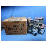 14 qt. Cans of Vintage Murphys Mart Oil(full)