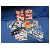 1971 PA Fishing Summary, Texaco Stickers, Kendall