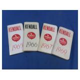 4 Vintage Kendall Motor Oils Pocket Diary