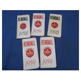 4 Vintage Kendall Motor Oils Pocket Diary
