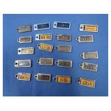 20 Vintage Key Chain License Plates