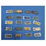 20 Vintage Key Chain License Plates