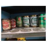 2 Full qts. Quaker State Oil Cans,Kendall Grease