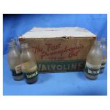 Antique Valvoline Glass Oil Bottles T.M. 1873&