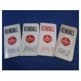 4 Vintage Kendall Motor Oils Pocket  Diary