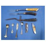 Bone Handled Serving Forks, Knife,Spoon Collector