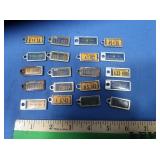 20 Vintage Key Chain License Plates