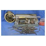 Sm Metal Box 14.25x4",Drill Bits,Saw Blade&more