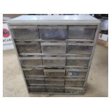 Storage Cabinet 14.75x6.75x19"-some drawers are