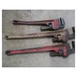 Pipe Wrenches, 2-24"&1-18"