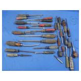 Screwdriver Lot,Flat&Phillips,variety of sizes