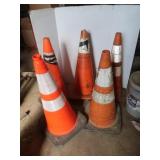 5 Traffic Cones,various sizes