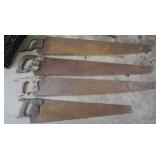 One Man Crosscut Saws,3-40" &1 Hand saw 31"