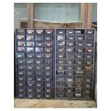 2 Hardware Storage Cabinets 12x6x22"H each