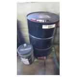 55 Gal Oil Drum & 5 Gal Oil Bucket,both appear