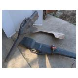 2 Hardside Gun Cases,one Mounted on Wood