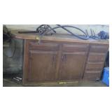Vintage Wooden Cupboard 69x22x35.5",Rotary